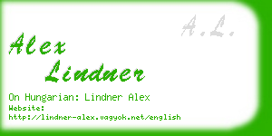 alex lindner business card